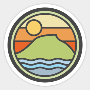 Lookout Mountain, Chattanooga, Tennessee River v1 Sticker